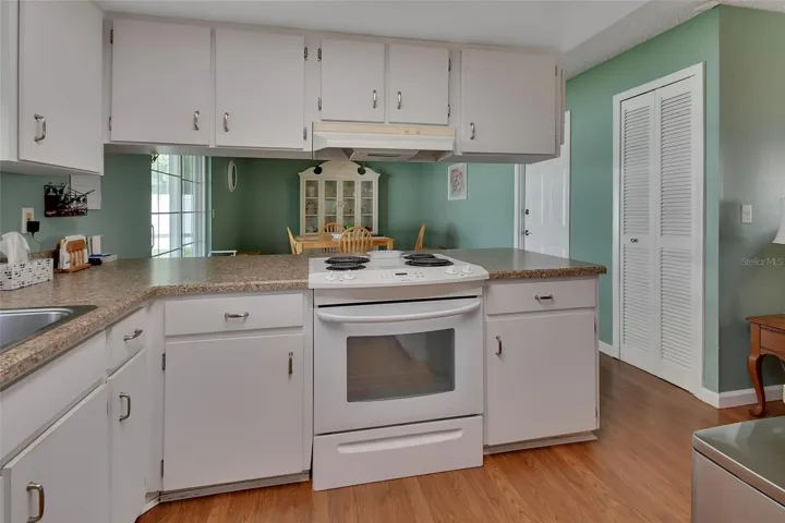 Kitchen looking into dining room