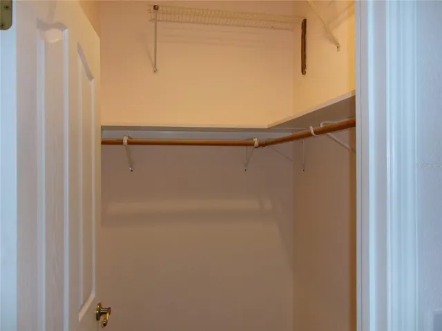Guest bedroom walk in closet