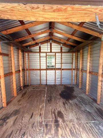 Inside Shed