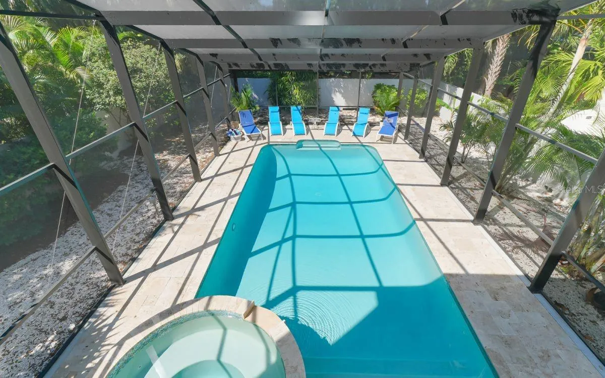 Heated pool and spa