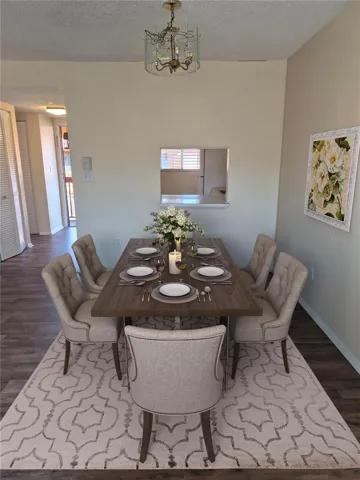 Dining area-virtual staging