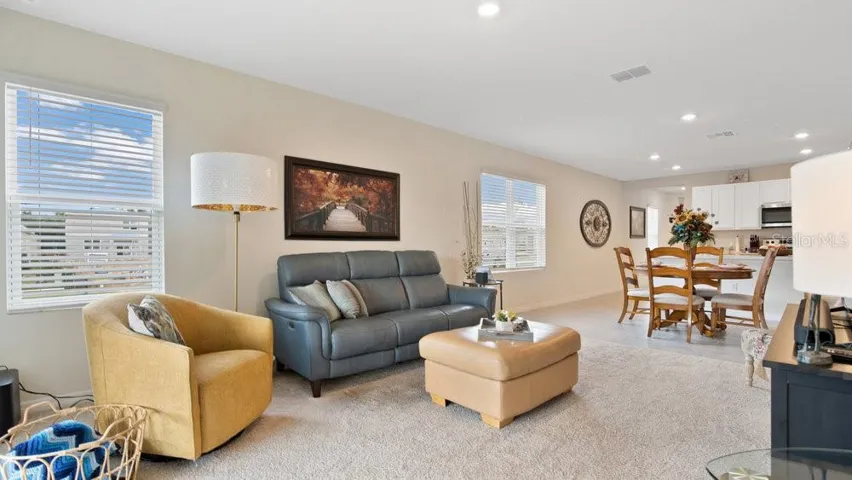 Living room from sliding glass entrance