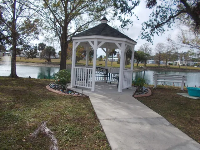 Gazebo and Pond
