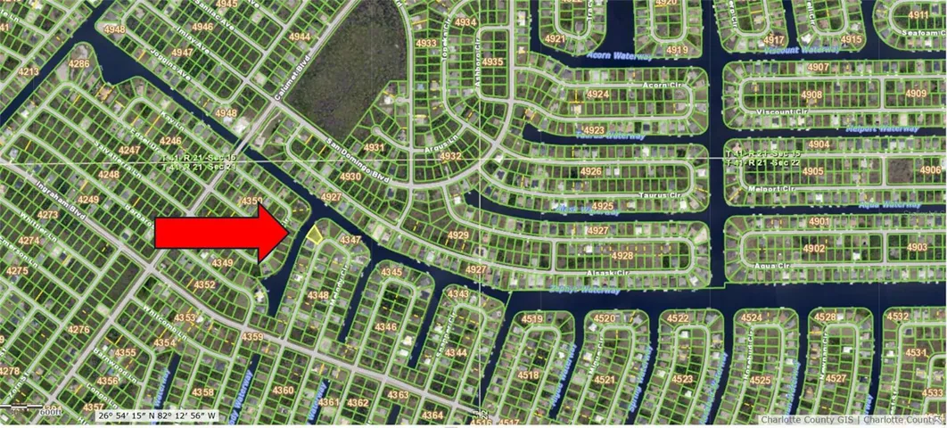 Location map for 9190 Melody Circle.
