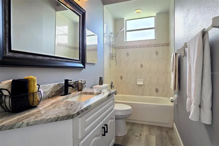 Guest Bath, accessible from home and lanai.