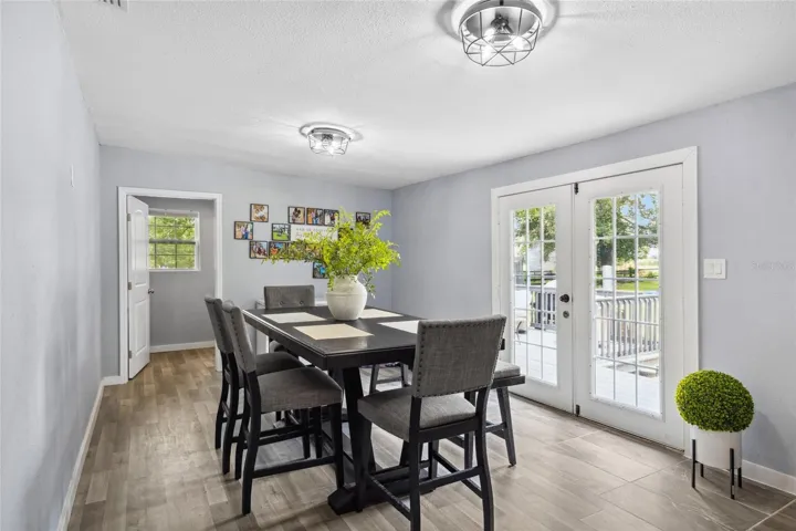 Formal Dining Room and Back Door
