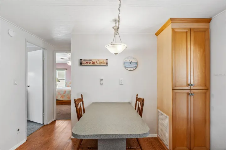 To the right of entry as you enter home.