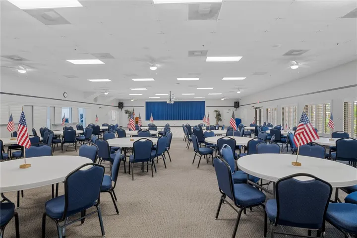 A grand clubhouse to entertain and meet fellow Lazy River residents.