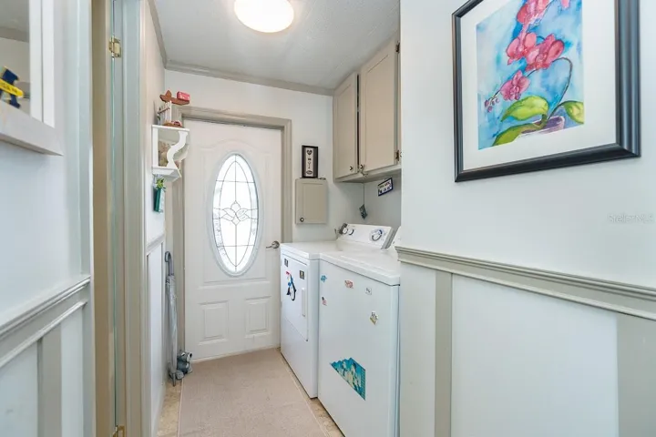 Side Entrance & Laundry area