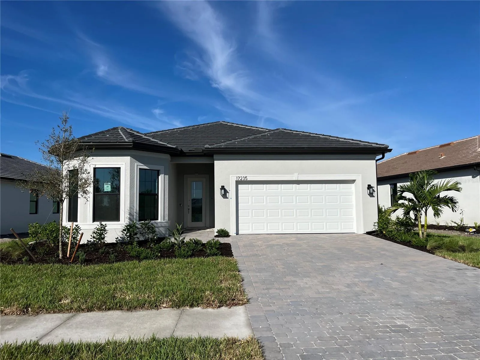 Exterior of completed home
