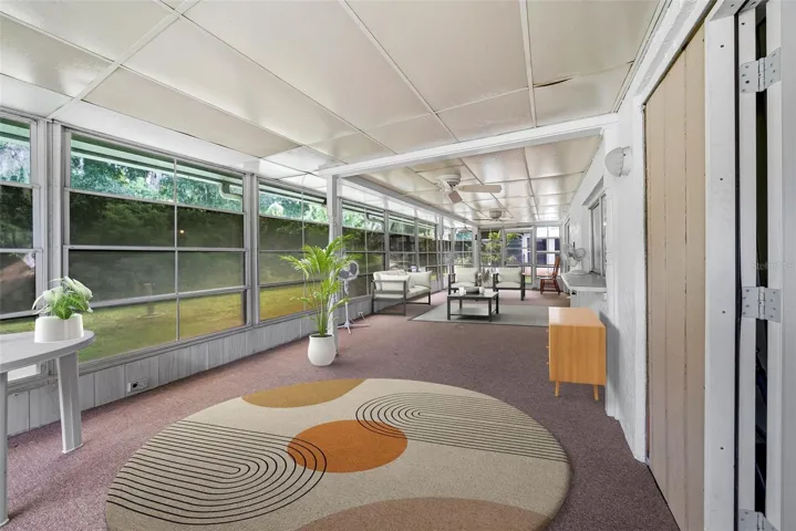 lanai virtual staging with physical therapy parallel bars removed