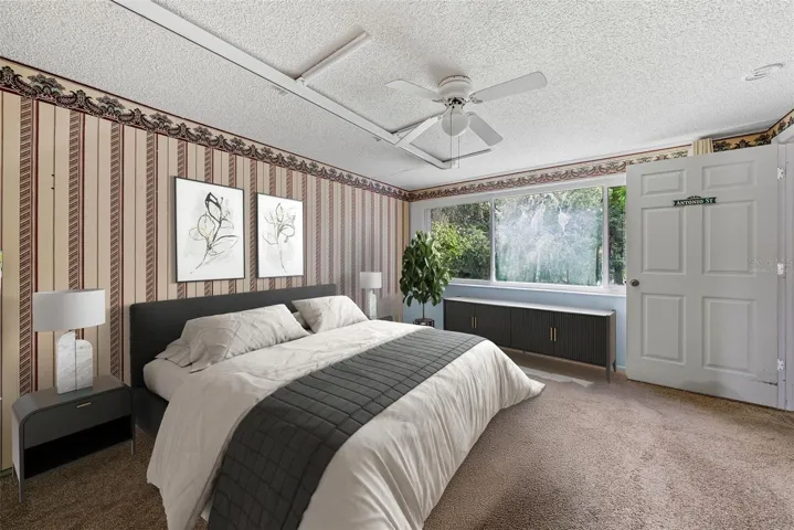 Master bedroom virtually staged without a bed
