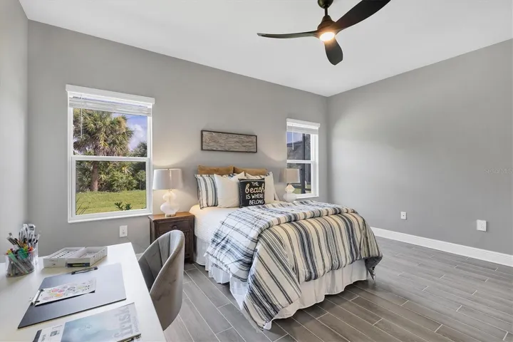 Primary bedroom has two walk-in closets