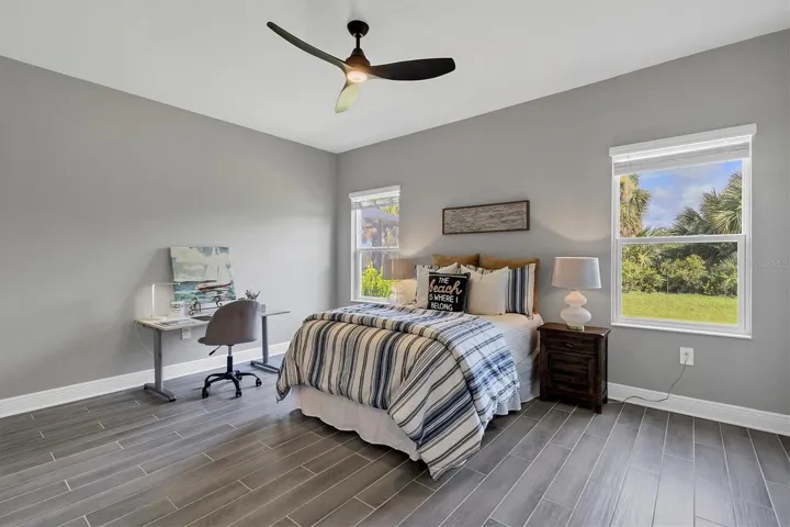 Spacious primary bedroom