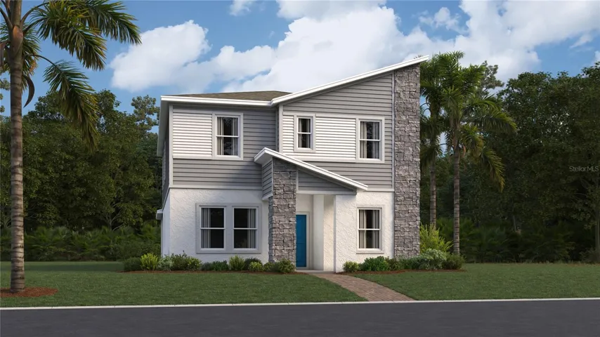 Elevation L *Pictured is NOT the same color as the home* photo to show exterior design.
