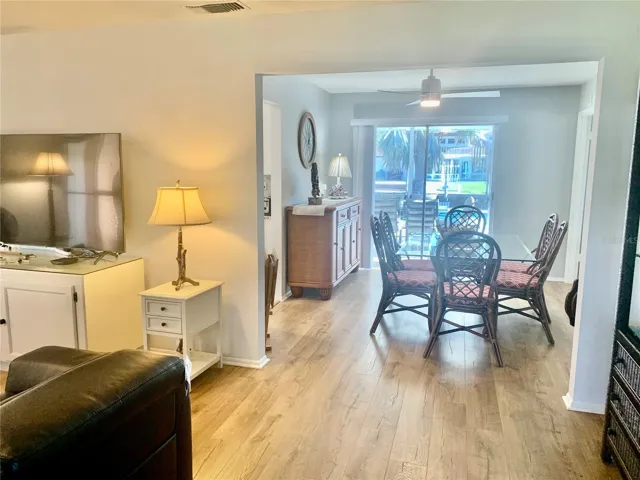 living room looking towards dining area