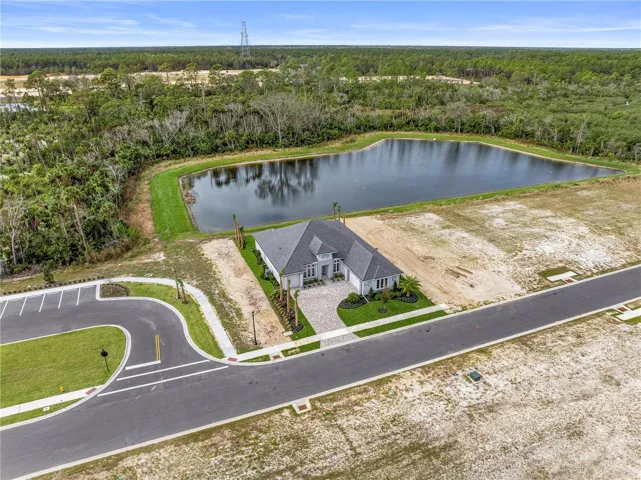 Aerial View of Home, Lake, & Preserve