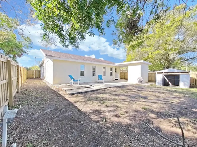 Rear of home
