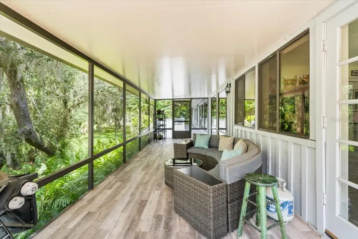 Relax on your back porch overlooking nature