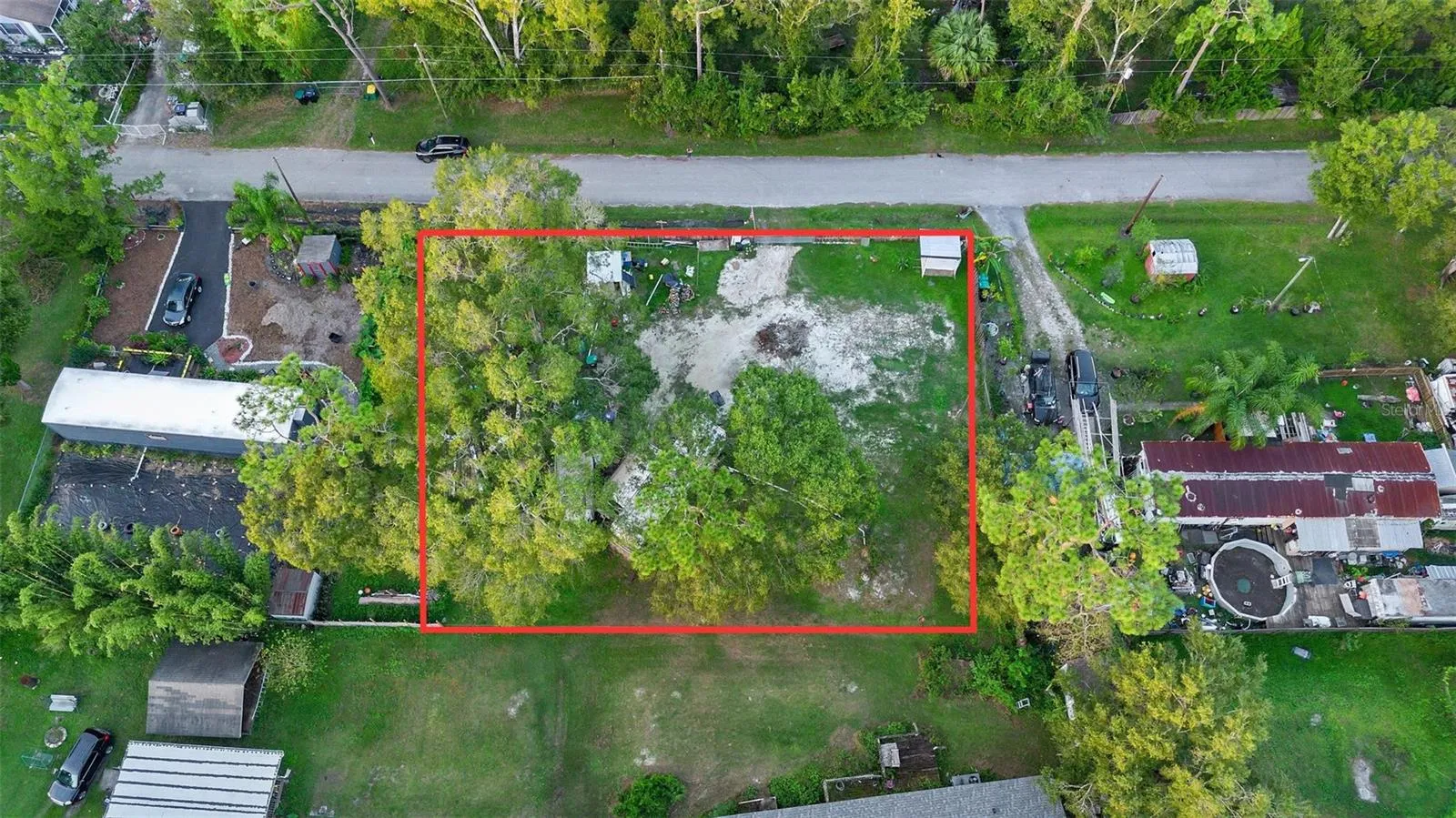 Aerial view of acreage.