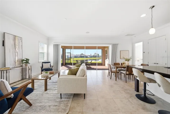 Open concept living area.