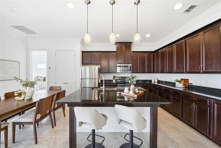 Expansive amount of cabinet space.