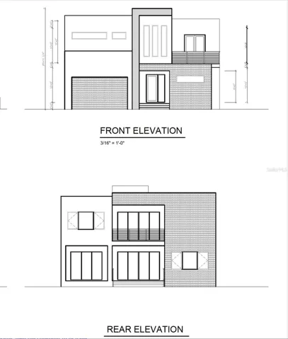 Front/ Rear Elevations