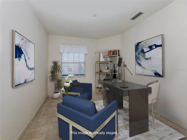 Virtually stagged. Flex Space.