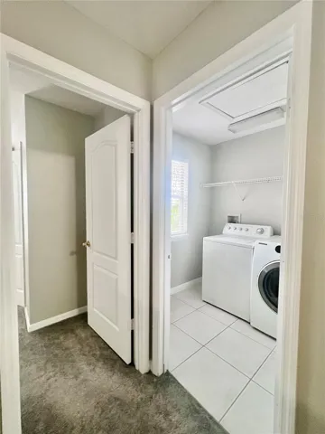 Second floor laundry room