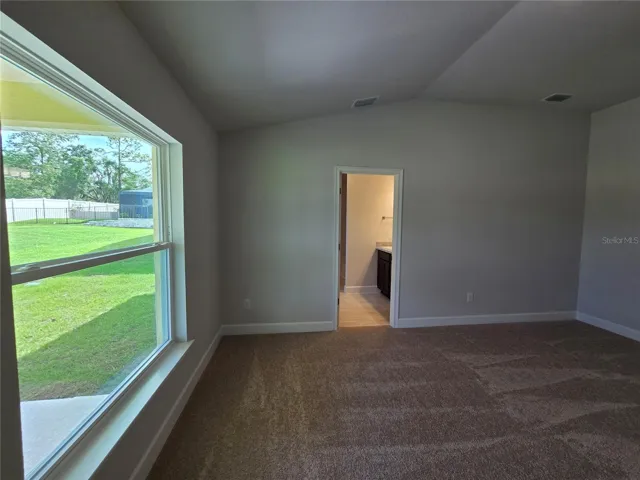 main bedroom with golf course view