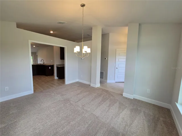 dining room foyer kitchen view