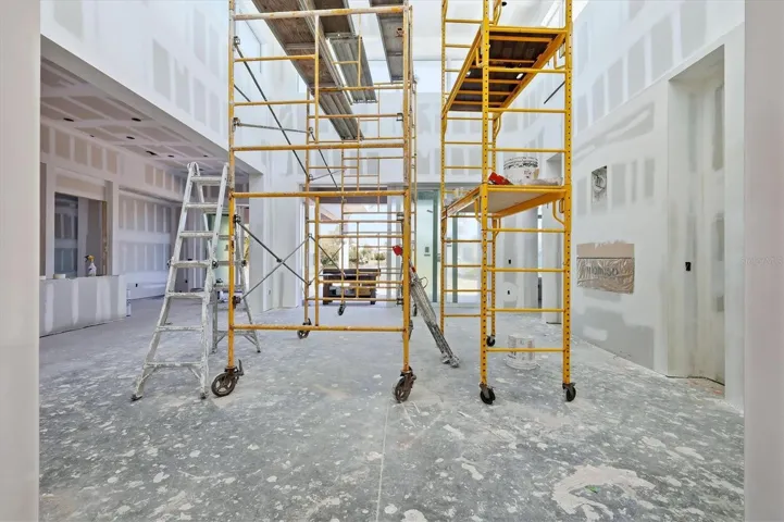 Drywall has begun