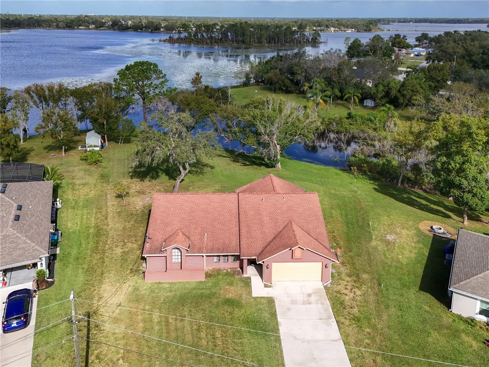 Front arial view