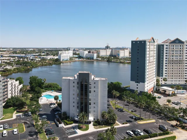 Your tower with lake view and beautiful sky lights at night!