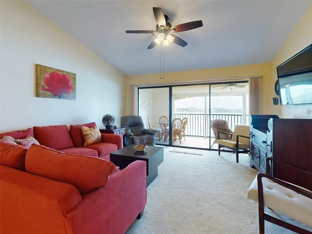 Living room with Open Views to the River