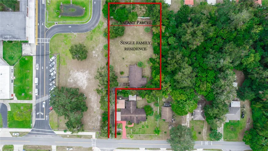 Vacant Parcel adjacent to Single Family Residence