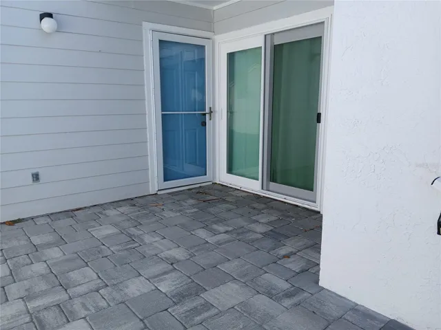 front door and courtyard