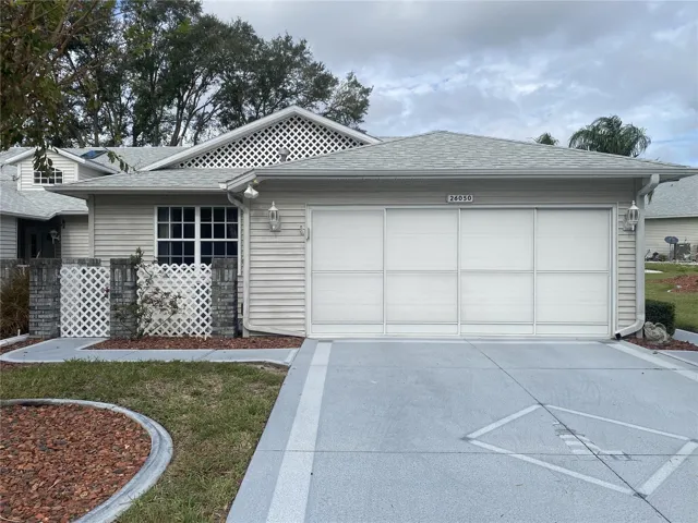 2 Car garage villa.