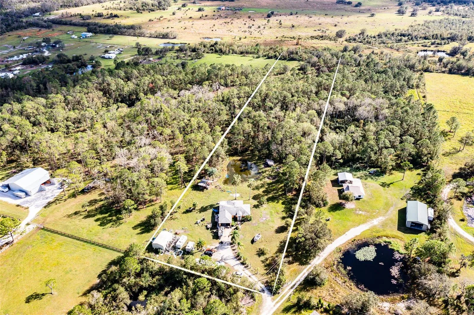 Aerial View 6.06 acres Lot