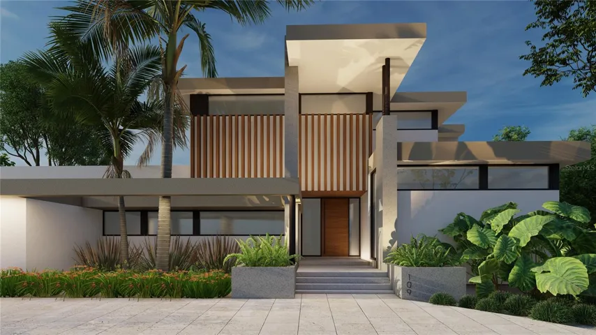 109 Warbler on Bird Key, FL 34236 is a stunning residence envisioned by Daniel Lear Studio with landscape design by Tim Borden. The design focuses on maximizing natural light and creating a harmonious flow between indoor and outdoor living spaces Exterior has tropical landscape designed by Tim Borden Landscape Design. There's 3,500 sqft under Air, 4 En-suite bedrooms, 10-11 foot ceilings, solid core doors & custom Italian cabinetry throughout. A Gourmet kitchen & scullery with the top tier Thermador™ appliance package.