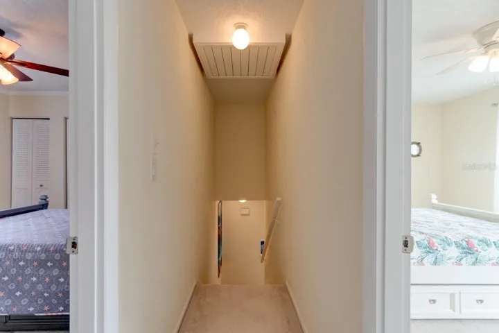 Top of stairs between bedroom 3 and 4