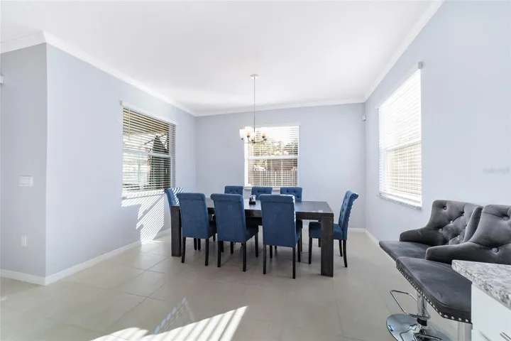 Dining Room without lighting that will remain