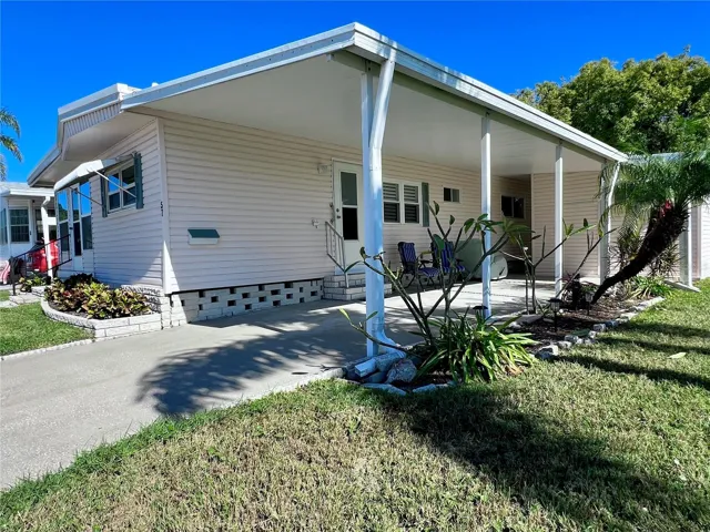Carport on SW corner of home