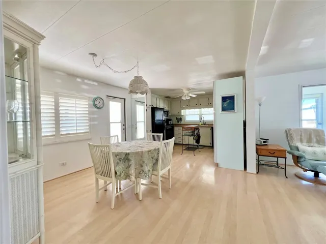Dining room open to kitchen