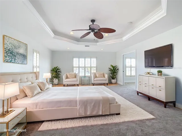 Primary Bedroom suite - 2nd floor - staged