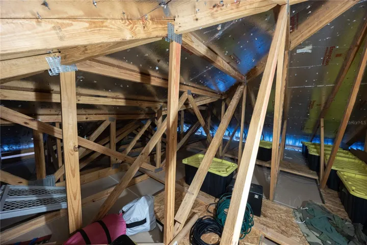 Insulated Attic With Flooring
