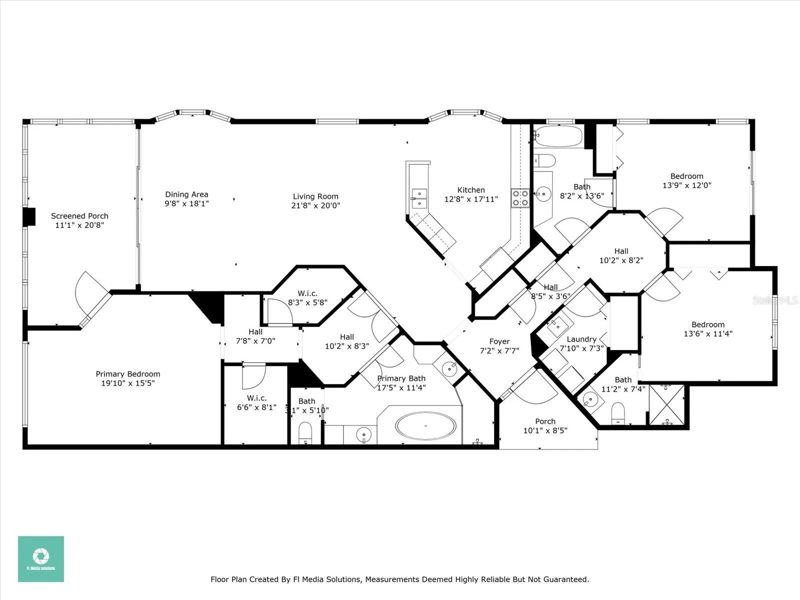 Floor plan with dimensions