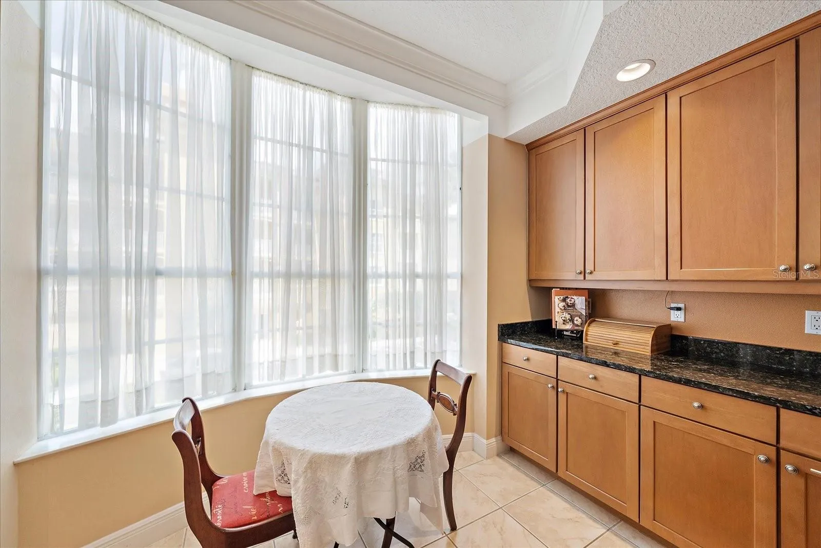 Breakfast nook in kitchen