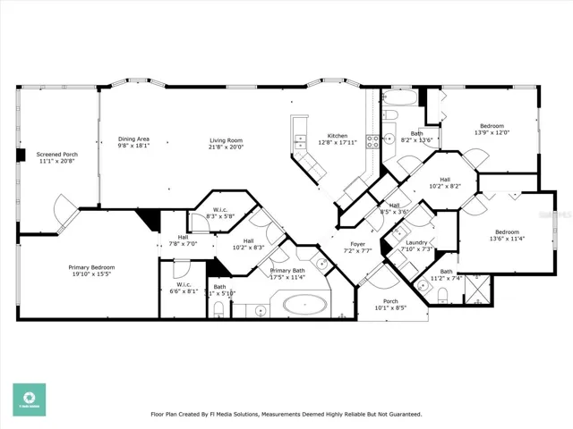 Floor plan with dimensions
