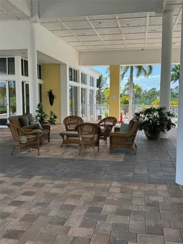 Nice clubhouse patio